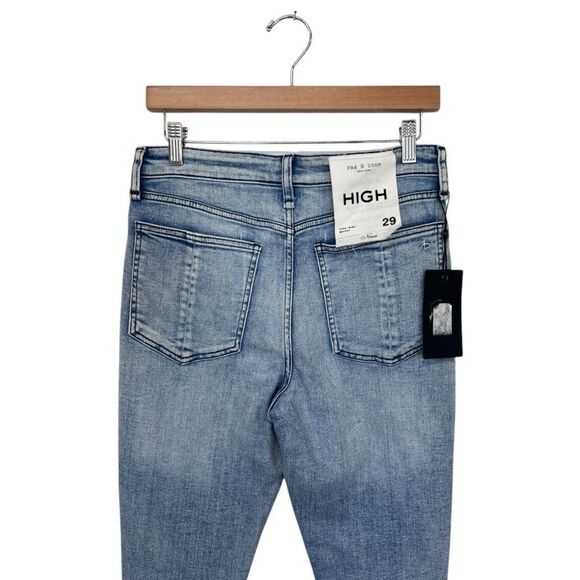 NWT Rag & Bone | Nina High Rise Skinny in Venus Stretch Denim Jeans 24 - Picture 7 of 15